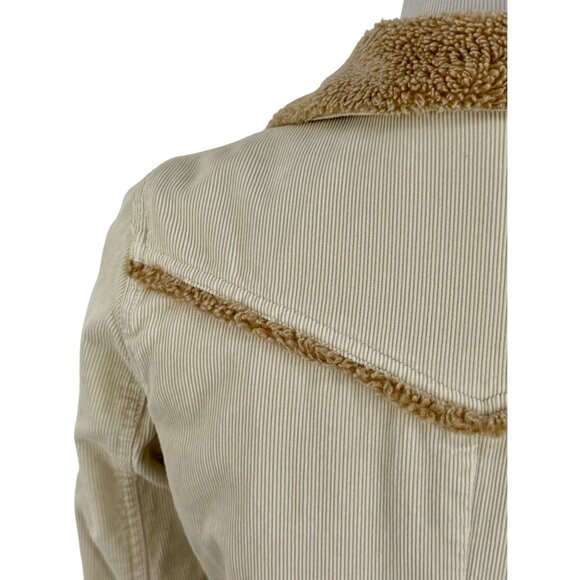 Y2K Old Navy Corduroy Sherpa Lined Jacket Coat Vintage Gorpcore Utility S - Picture 9 of 16